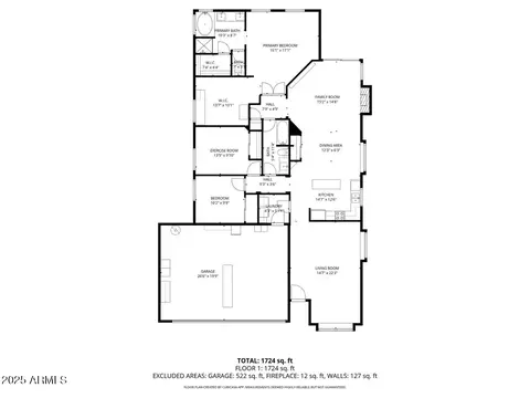 Floorplan - 110 W Rosemonte Dr, Phoenix, AZ 85027 photo 1 of 1