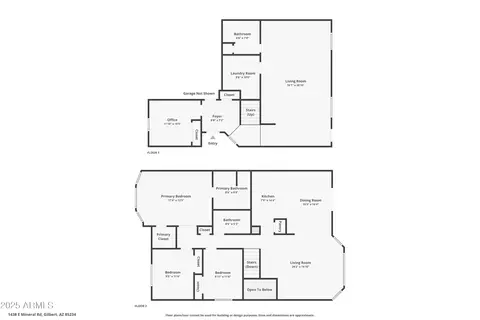 Floorplan - 1438 E Mineral Rd, Gilbert, AZ 85234 photo 1 of 1