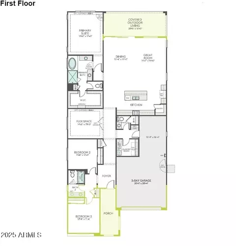 Floorplan - 1244 E Prescott St, Gilbert, AZ 85298 photo 1 of 1