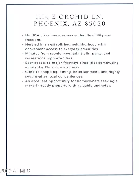 Other - 1114 E Orchid Ln, Phoenix, AZ 85020 photo 5 of 5