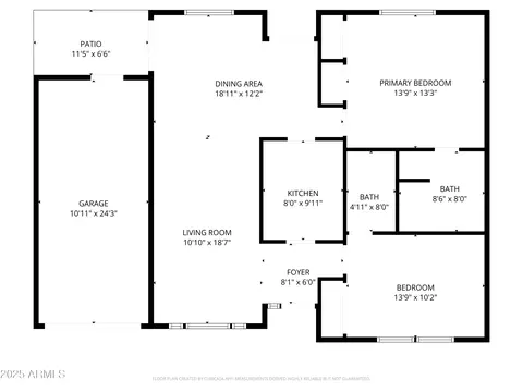 Floorplan - 1018 E Michelle Dr, Phoenix, AZ 85022 photo 1 of 1