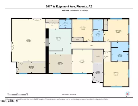 Floorplan - 2017 W Edgemont Ave, Phoenix, AZ 85009 photo 1 of 2
