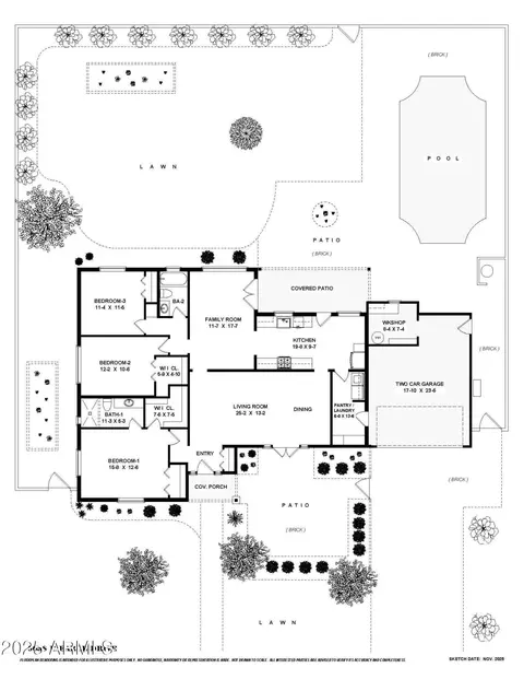 Floorplan - 5038 Earll Dr, Phoenix, AZ 85018 photo 2 of 2
