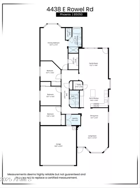 Floorplan - 4438 E Rowel Rd, Phoenix, AZ 85050 photo 1 of 1