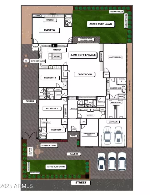 Floorplan - 4307 E Avalon Dr, Phoenix, AZ 85018 photo 1 of 1