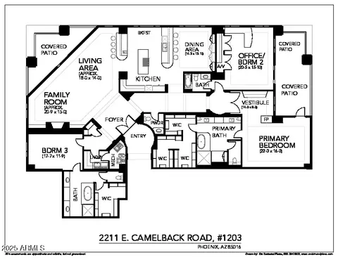 Floorplan - 2211 E Camelback Rd #1203, Phoenix, AZ 85016 photo 1 of 1