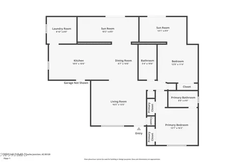 Floorplan - 1428 S Palo Verde Dr, Apache Junction, AZ 85120 photo 1 of 1