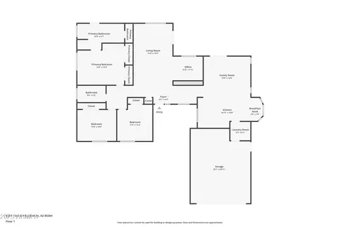 Floorplan - 935 E Citation Ln, Tempe, AZ 85284 photo 1 of 1