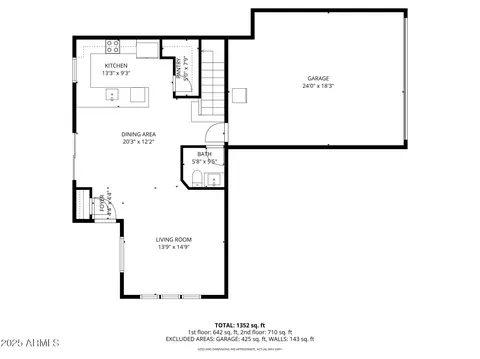 Floorplan - 2736 S Cavalier Dr #102, Gilbert, AZ 85295 photo 1 of 2