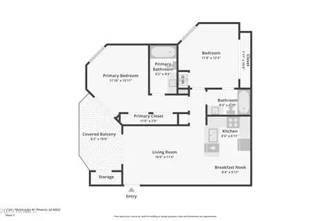 Floorplan - 1720 E Thunderbird Rd #2024, Phoenix, AZ 85022 photo 1 of 1