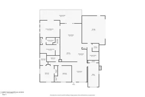 Floorplan - 2548 E Turney Ave, Phoenix, AZ 85016 photo 1 of 1