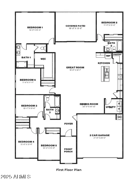 Floorplan - 12381 E Agave Ln, Florence, AZ 85132 photo 1 of 1