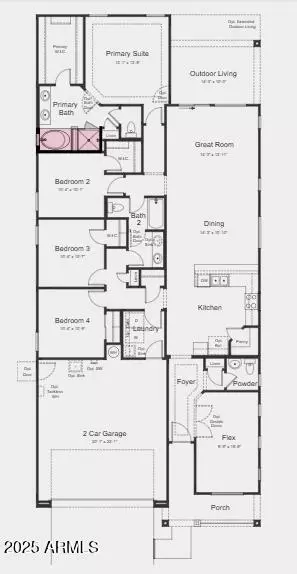 Floorplan - 5852 S Hassett --, Mesa, AZ 85212 photo 1 of 2