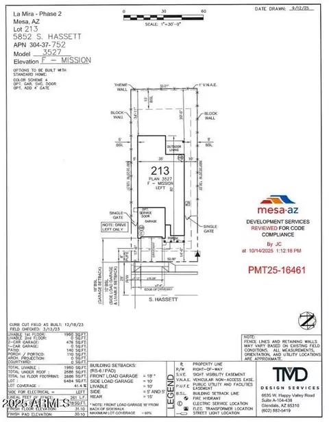 Floorplan - 5852 S Hassett --, Mesa, AZ 85212 photo 2 of 2