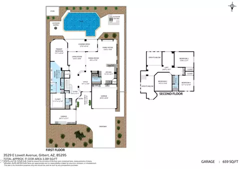 Floorplan - 3529 E Lowell Ave, Gilbert, AZ 85295 photo 1 of 4