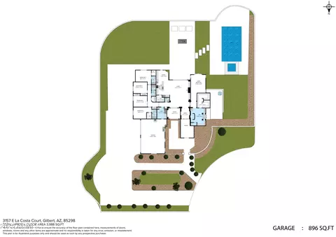 Floorplan - 3157 E La Costa Ct, Gilbert, AZ 85298 photo 1 of 4