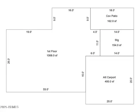 Floorplan - 6449 E Adobe Rd, Mesa, AZ 85205 photo 1 of 1