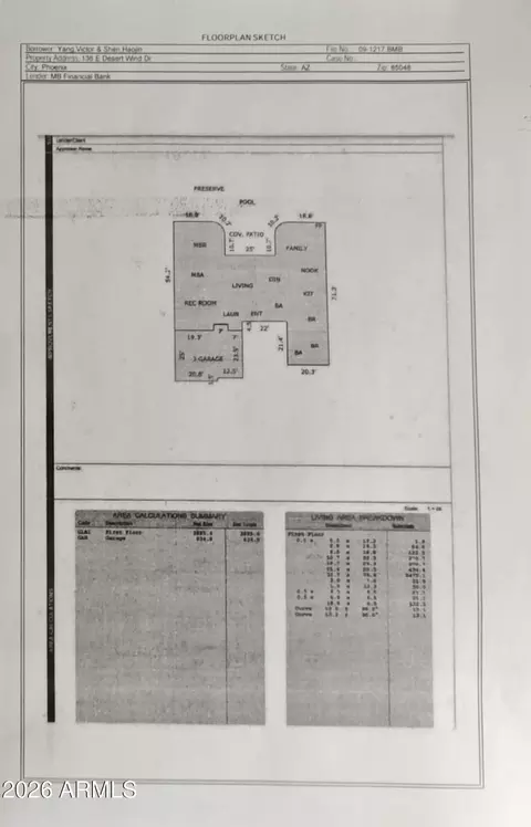 Floorplan - 136 E Desert Wind Dr, Phoenix, AZ 85048 photo 2 of 2