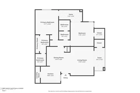 Floorplan - 1880 E Morten Ave #121, Phoenix, AZ 85020 photo 1 of 1