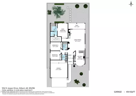 Floorplan - 552 E Jasper Dr, Gilbert, AZ 85296 photo 1 of 2
