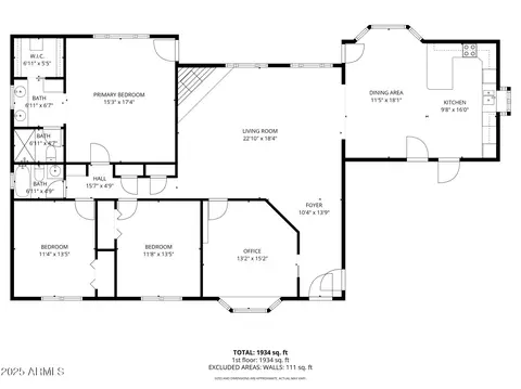 Floorplan - 3458 E Adobe St, Mesa, AZ 85213 photo 1 of 1