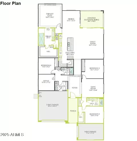Floorplan - 1292 E Plum St, Gilbert, AZ 85298 photo 1 of 1