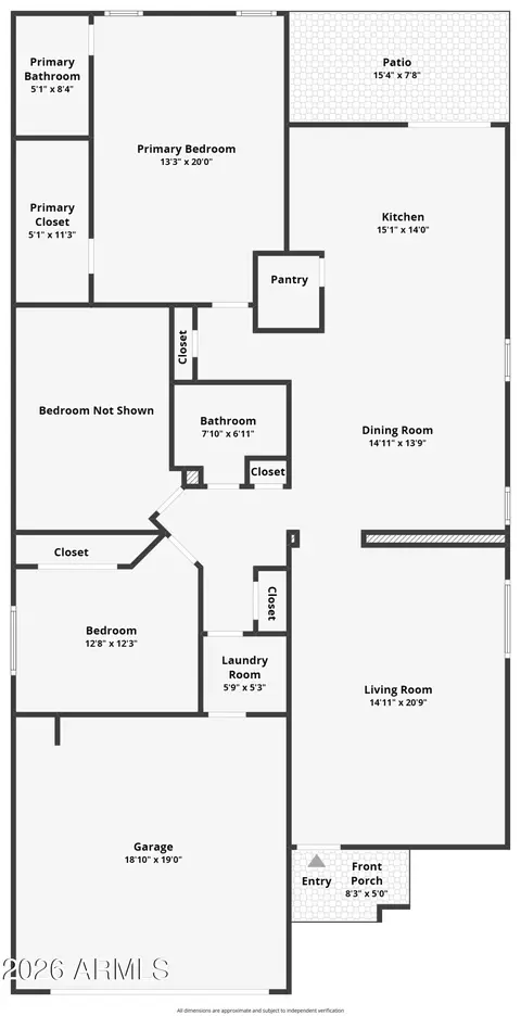 Floorplan - 8512 E Meseto Ave, Mesa, AZ 85209 photo 1 of 1