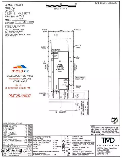 Floorplan - 5828 S Hassett --, Mesa, AZ 85212 photo 2 of 2