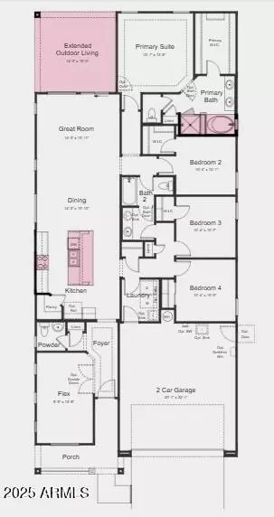 Floorplan - 5828 S Hassett --, Mesa, AZ 85212 photo 1 of 2
