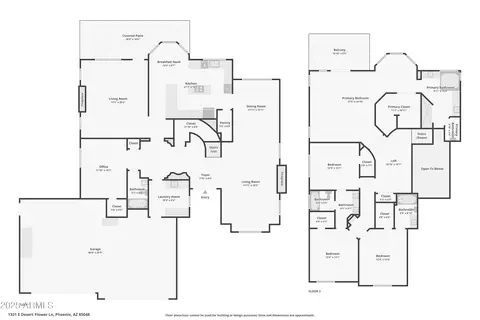 Floorplan - 1321 E Desert Flower Ln, Phoenix, AZ 85048 photo 3 of 3
