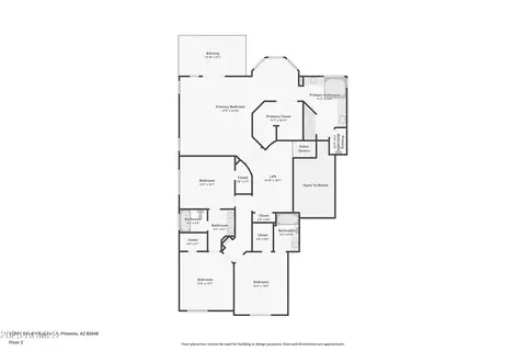 Floorplan - 1321 E Desert Flower Ln, Phoenix, AZ 85048 photo 2 of 3