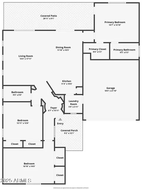 Floorplan - 1524 E Gary Way, Phoenix, AZ 85042 photo 1 of 1