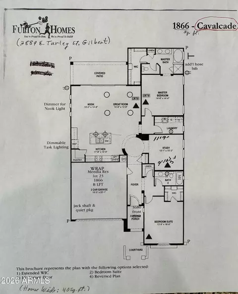 Floorplan - 3889 E Turley St, Gilbert, AZ 85295 photo 1 of 1