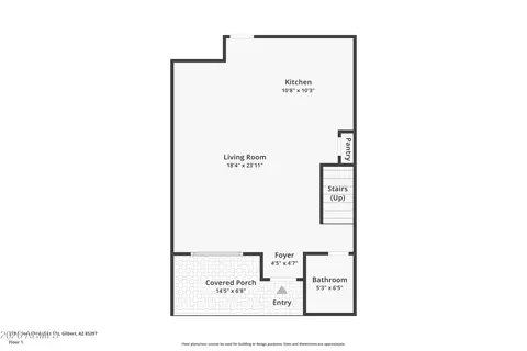 Floorplan - 779 E Doral Ave #102, Gilbert, AZ 85297 photo 2 of 3