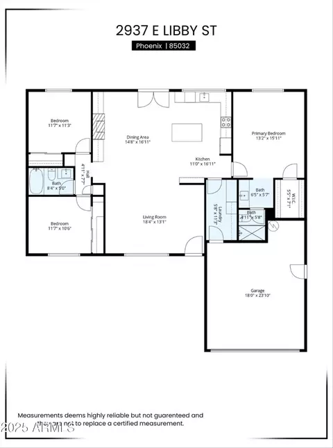 Floorplan - 2937 E Libby St, Phoenix, AZ 85032 photo 2 of 2