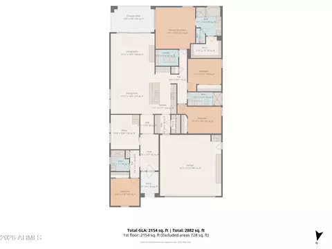 Floorplan - 10603 E Wavelength Ave, Mesa, AZ 85212 photo 1 of 2