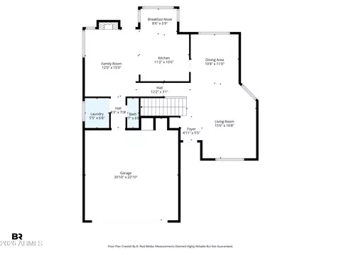 Floorplan - 310 E Vaughn Ave, Gilbert, AZ 85234 photo 2 of 6