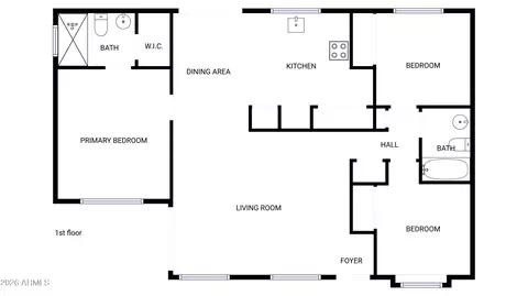 Floorplan - 19002 N 14th Pl, Phoenix, AZ 85024 photo 1 of 1