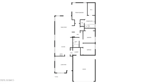 Floorplan - 2853 E Cathy Dr, Gilbert, AZ 85296 photo 1 of 1