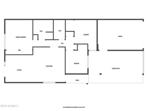 Floorplan - 1248 E Grove Cir, Mesa, AZ 85204 photo 1 of 1