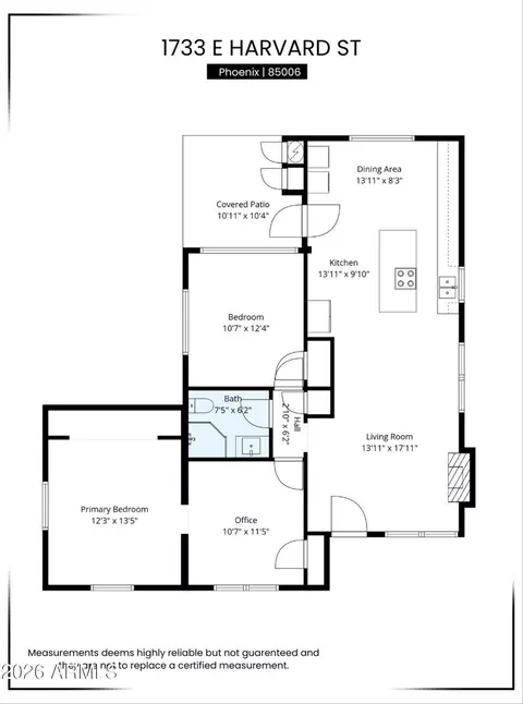 Floorplan - 1733 E Harvard St, Phoenix, AZ 85006 photo 1 of 1
