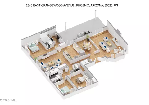 Floorplan - 2346 E Orangewood Ave, Phoenix, AZ 85020 photo 4 of 4