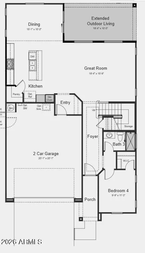 Floorplan - 10911 E Tillman Ave, Mesa, AZ 85212 photo 2 of 3