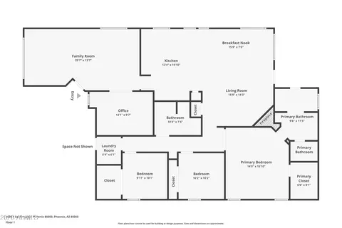 Floorplan - 4602 E Swilling Rd, Phoenix, AZ 85050 photo 1 of 1