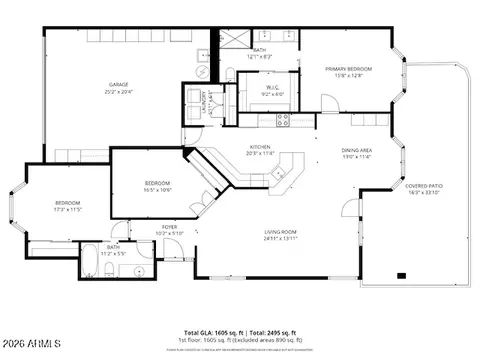 Floorplan - 5830 E Mckellips Rd #105, Mesa, AZ 85215 photo 1 of 2