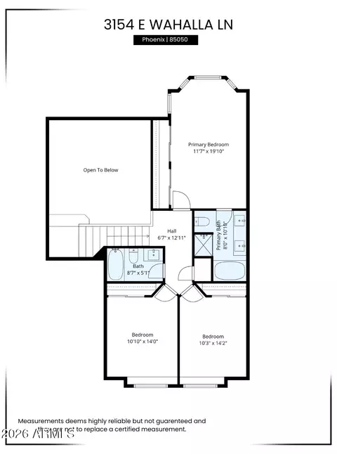 Floorplan - 3154 E Wahalla Ln, Phoenix, AZ 85050 photo 1 of 4
