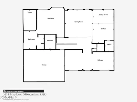 Floorplan - 320 E Mary Ln, Gilbert, AZ 85296 photo 1 of 3