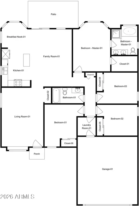 Floorplan - 6927 E Lobo Ave, Mesa, AZ 85209 photo 1 of 1