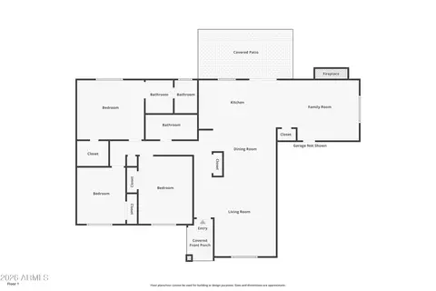 Floorplan - 701 N Apache Dr, Chandler, AZ 85224 photo 1 of 1