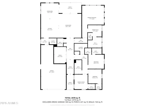 Floorplan - 10756 E Sheffield Dr, Mesa, AZ 85212 photo 1 of 1